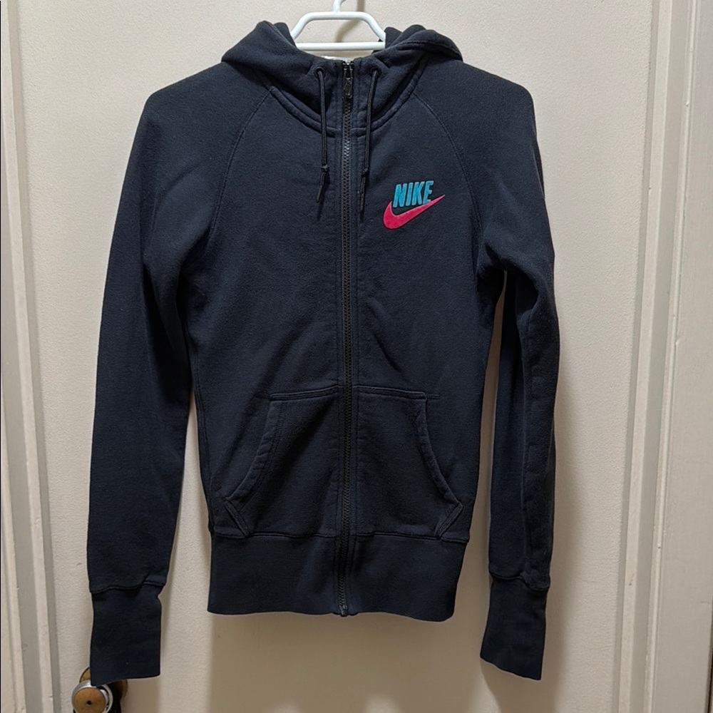 Nike Black Zip-Up Hoodie